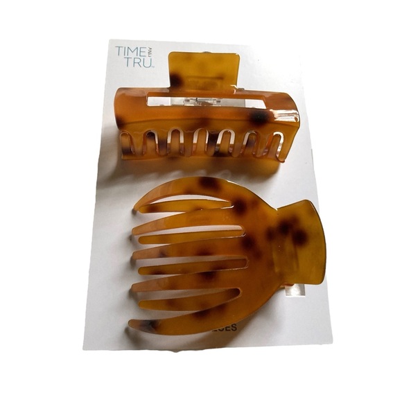 Flat Hair Claw Clips Set - Picture 4 of 8